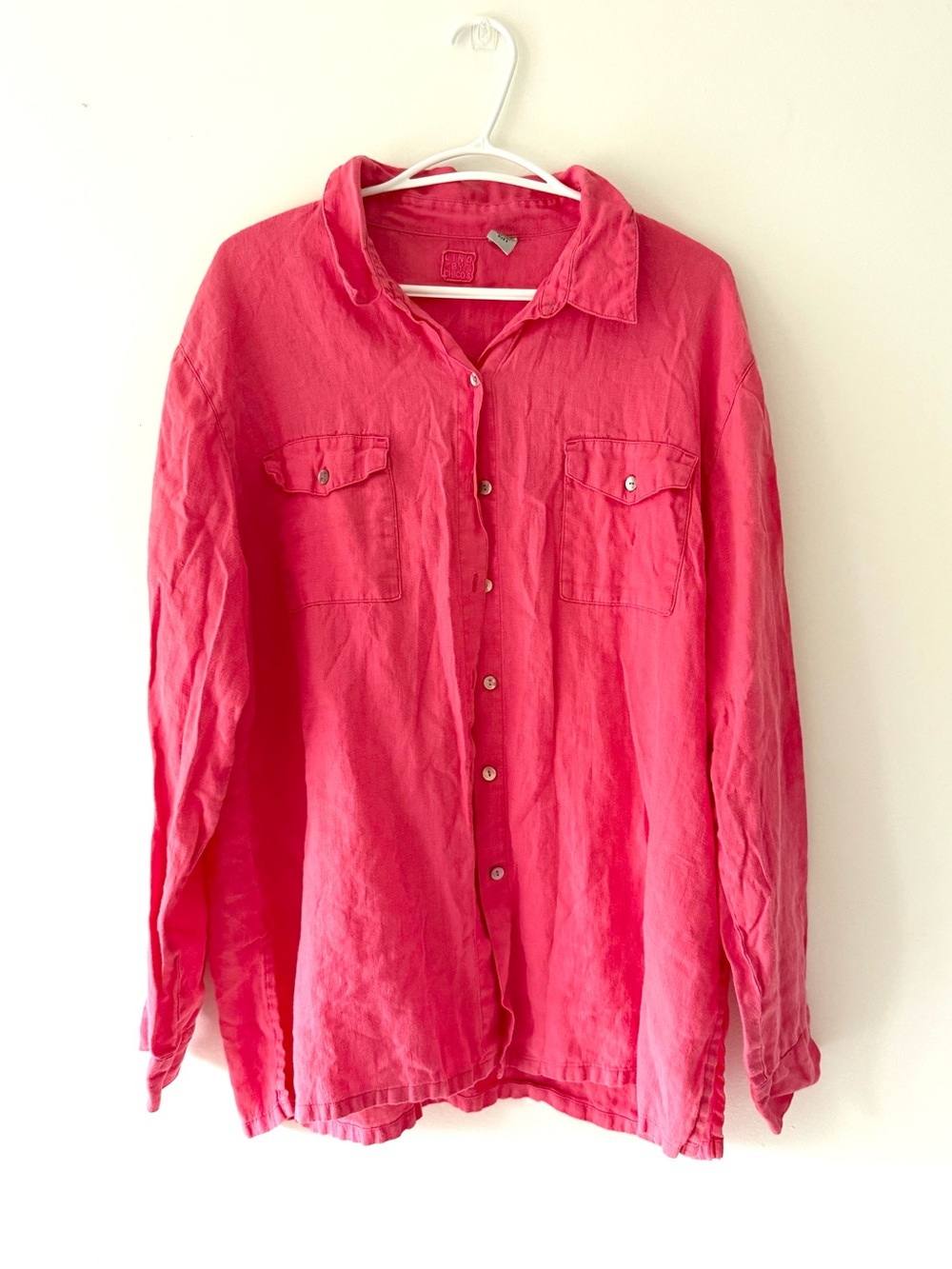 Lino By Chico’s Linen Button Down Top